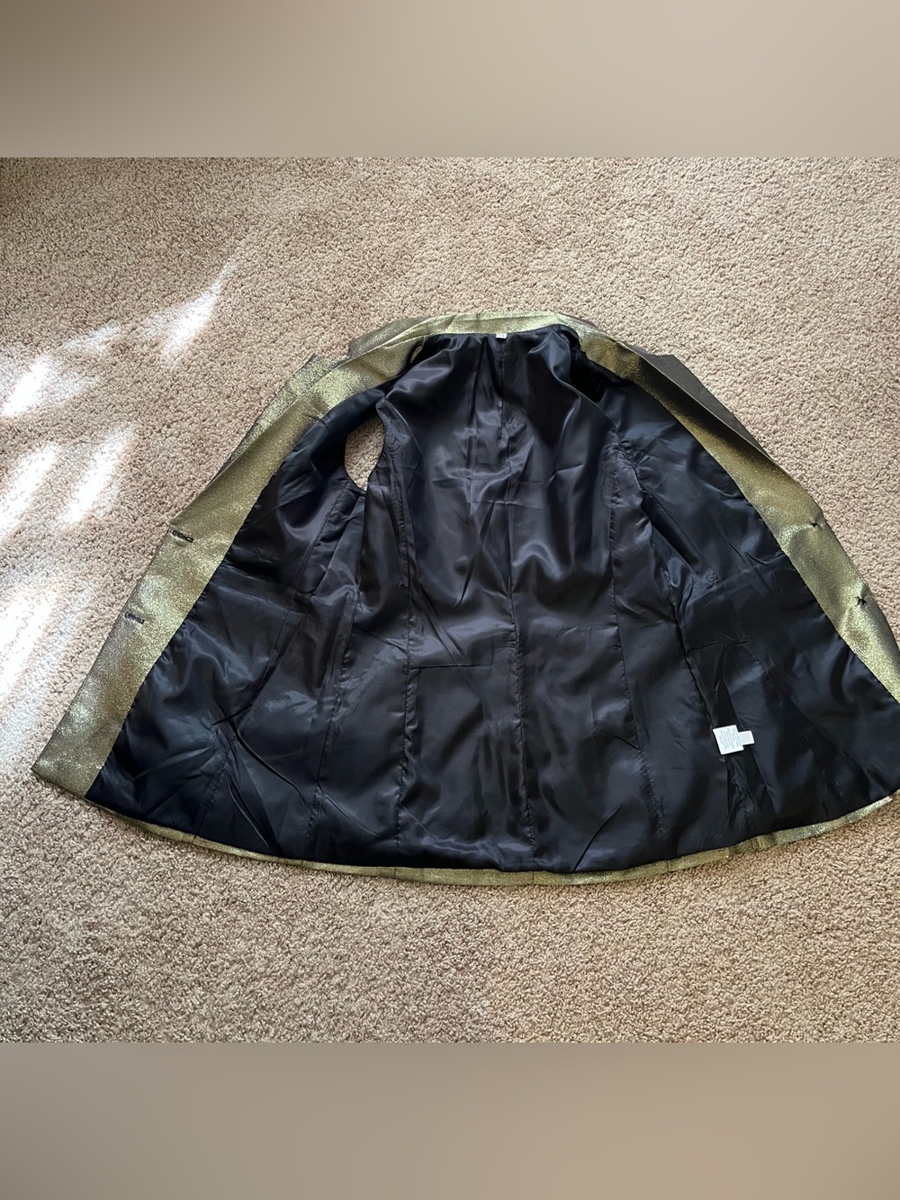 Gold lamé vest - Picture 5 of 5